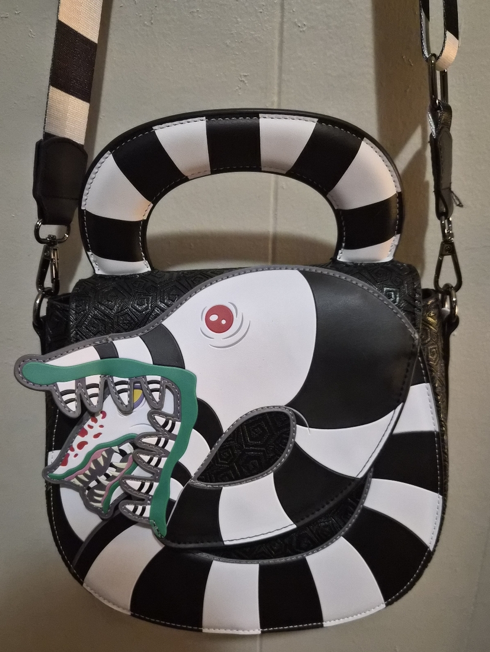 Beetlejuice Loungefly Crossbody Bag - Picture 2 of 3